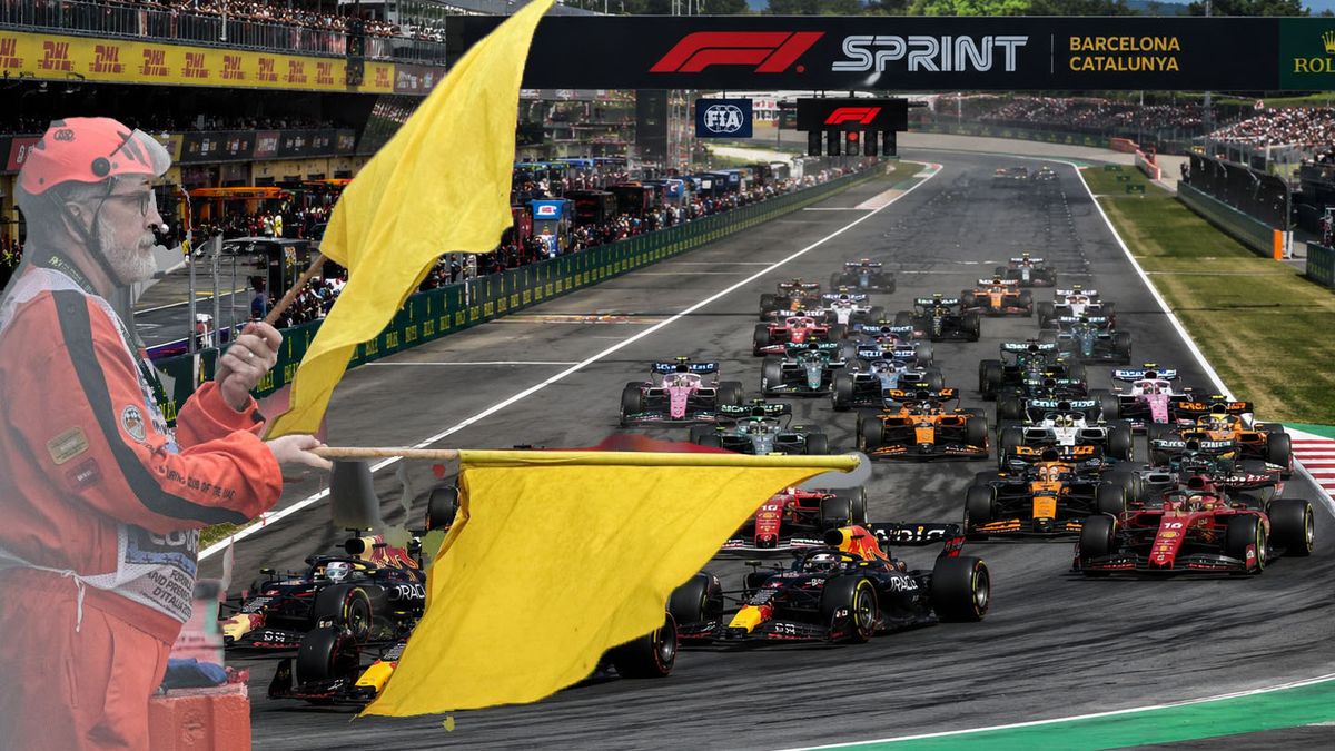 La F1 con la bandera amarilla de precaución. Estudia cómo hacer para no perder otros dos grandes premios por la guerra. (Foto: A24.com)