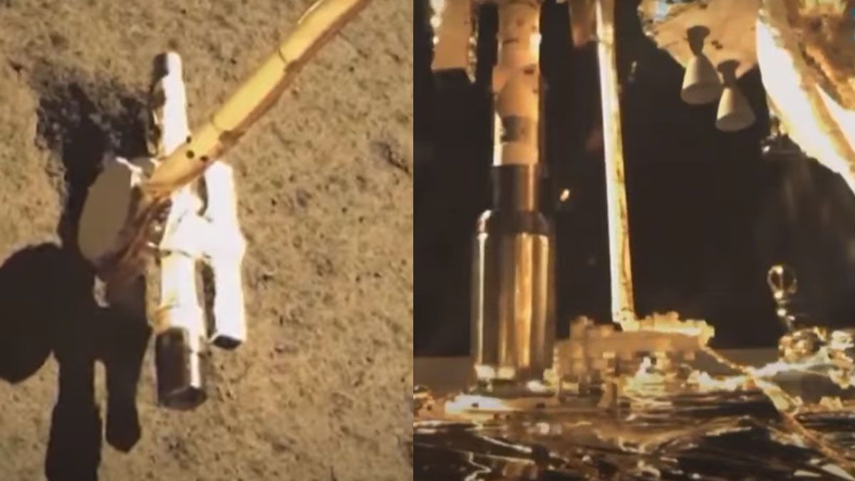 La sonda Chang'e-6 toma muestras de la superficie lunar y las encapsula para traerlas de regreso a la Tierra. (Foto:A24.com)