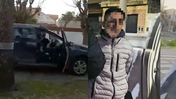 Rita Suárez fue asesinada por el auto en La Matanza. En la foto, uno de los detenidos.