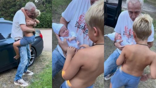 Marley compartió el emotivo video del encuentro de Mirko con su hermanita Milenka