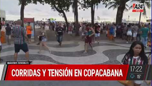 Fuertes disturbios | La Policía de Río de Janeiro reprimió a hinchas de Boca y de Fluminense