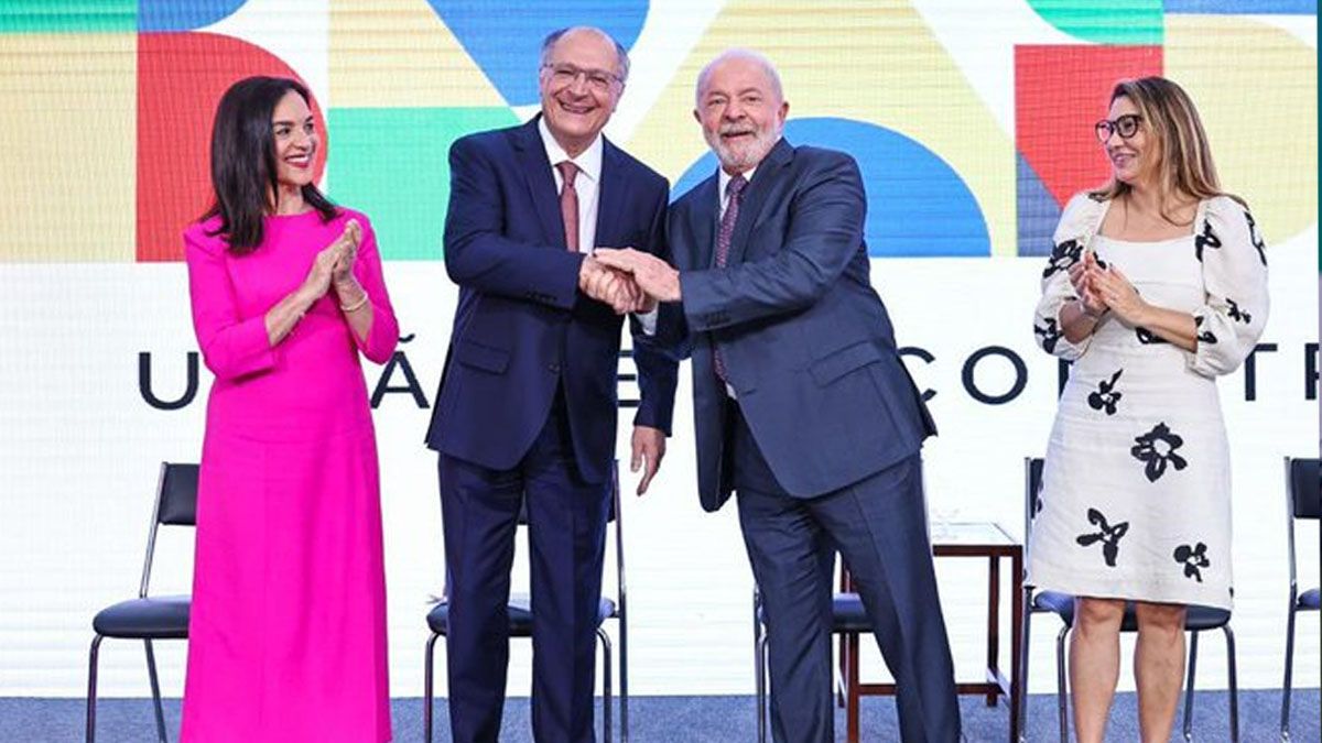 Lula da Silva nombró a su vice, Geraldo Alckmin como ministro de Desarrollo, lo que le quita poder al ministro de Economía (Foto: Cuenta de Twitter de Lula)