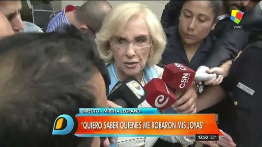 Mirtha declaró por el robo de sus joyas: Quiero saber quiénes me las robaron