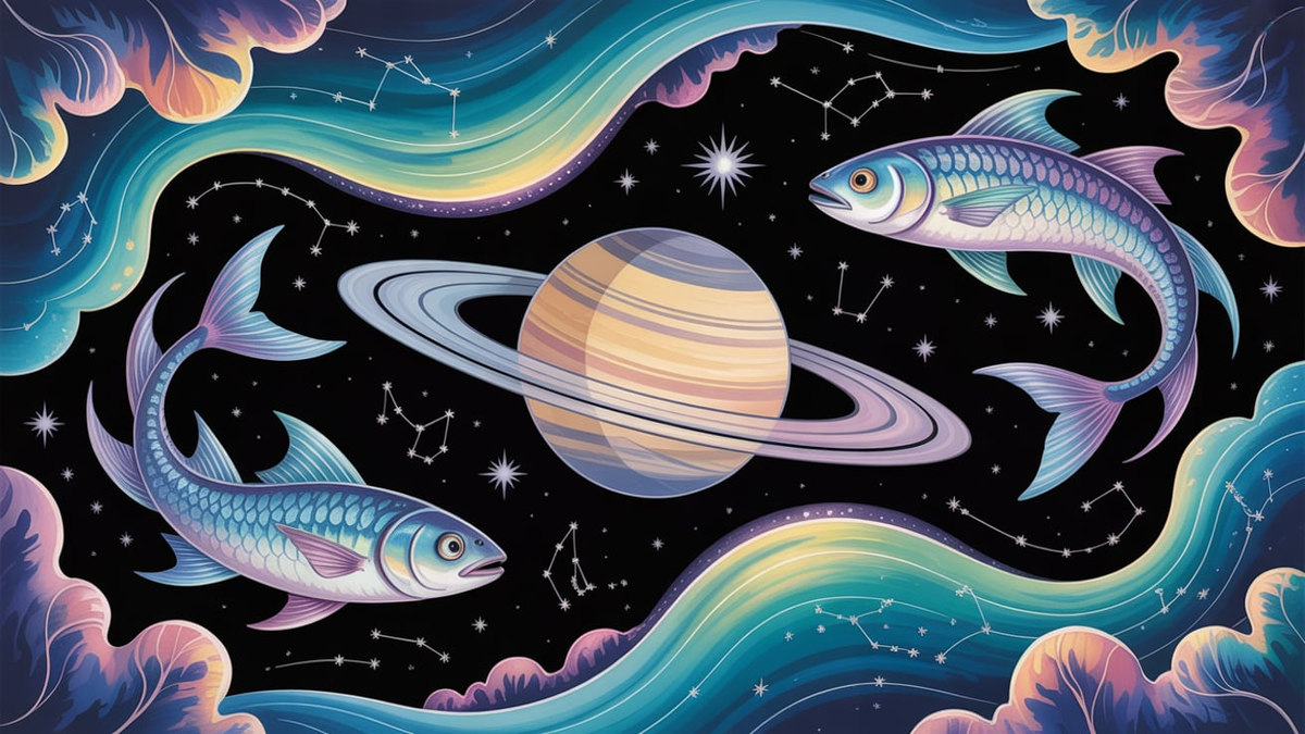 Foto: Ideogram, Saturno en Piscis, Astrolog&iacute;a.