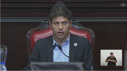 Kicillof habló de su reelección en la apertura de sesiones, condenó la proscripción de Cristina y disparó contra la Corte