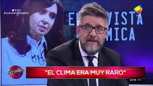 Novaresio: El clima que se respiraba en la entrevista con Cristina era muy raro