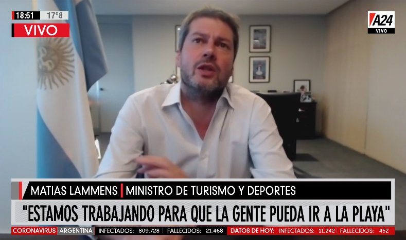 Lammens habló sobre la temporada de verano: Me animo a decir que vamos a poder ir a la playa en enero