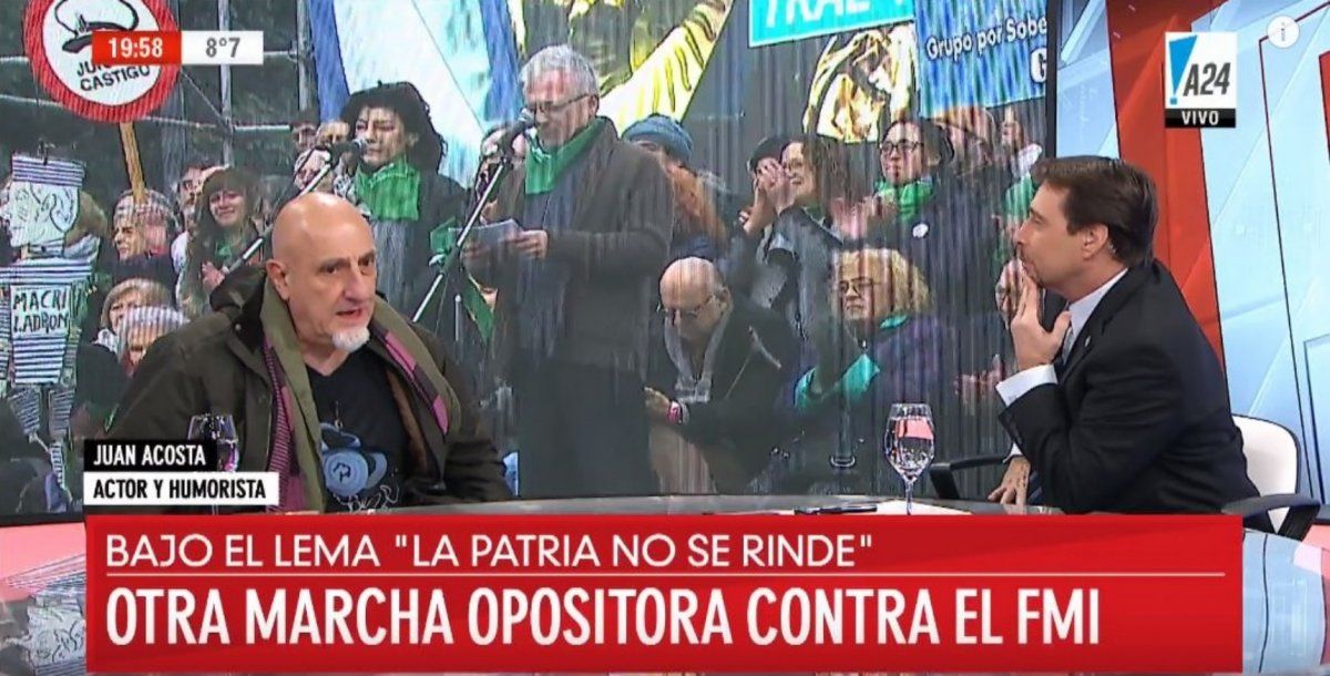 Juan Acosta, contra los actores K: Es lo más cercano que veo al fascismo