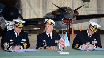 Fuerzas Armadas de Argentina firmaron un acta de intención con Estados Unidos para patrullar el mar argentino y provisión de equipamiento. Foto: Ministerio de Defensa y embajada de EE.Uu.&nbsp;