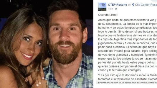 Los limpiavidrios de Rosario le escribieron una carta a Messi
