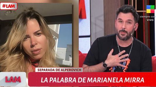 La palabra de Marianela Mirra tras su separación de José Alperovich: Me cansé de las amenazas...