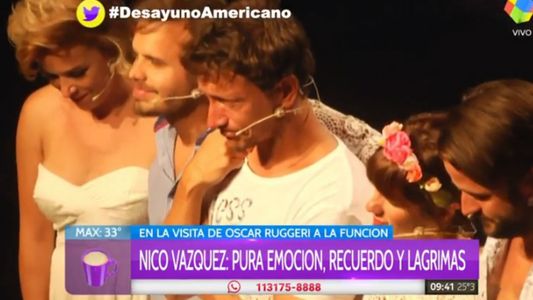 Nico Vázquez a Oscar Ruggeri: Gracias por haber querido a Santiago como a un hijo