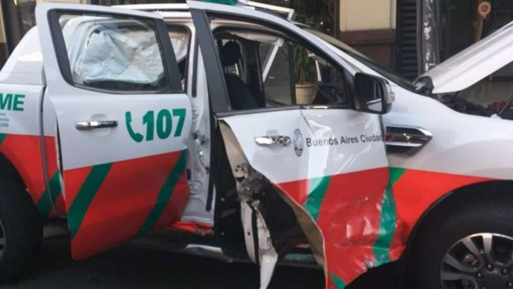 Chocó una camioneta del SAME que transportaba al Dr. Alberto Crescenti