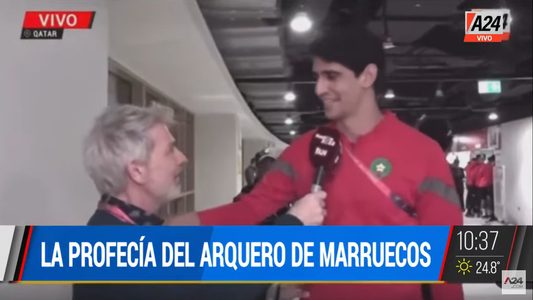 Video | El arquero de Marruecos predijo en A24 cómo iba a ganar la Argentina