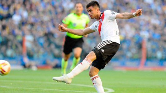 El golazo del Pity Martínez tras una buena presión de River y un rebote fortuito