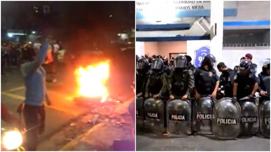 Increpan a Sergio Berni en la comisaría de Ramos Mejía por el crimen del kiosquero