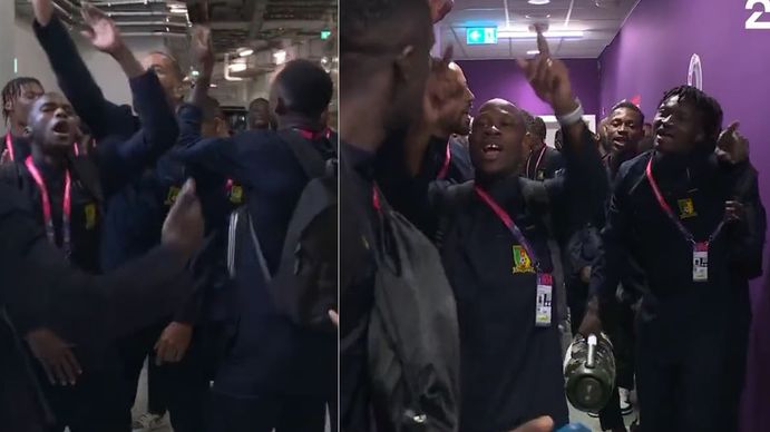 El baile de Camerún en la previa al partido con Suiza. (Foto: captura de video) El baile de Camerún en la previa al partido con Suiza. (Foto: captura de video)
