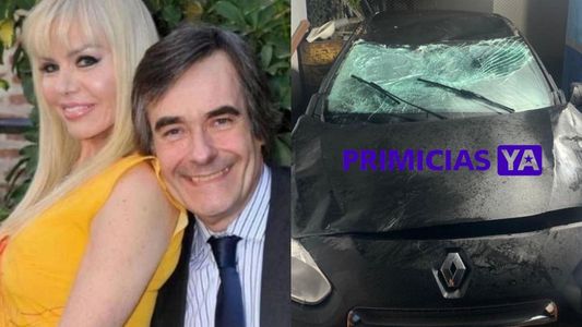 Las fotos y video del terrible accidente automovilístico de Adriana Aguirre y Ricardo García