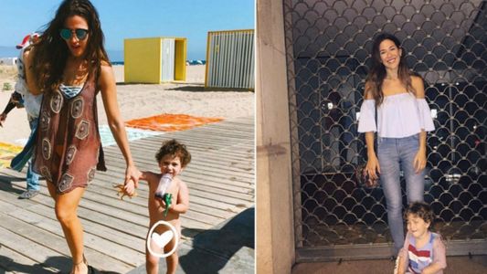 Jimena Barón pasea con su hijo Morrison por Barcelona