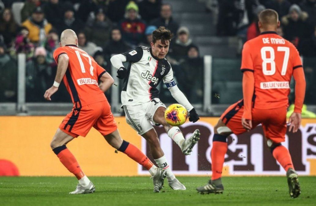 Show de Dybala y golazo de Higuaín en el 4-0 de Juventus ante Udinese por la Copa Italia