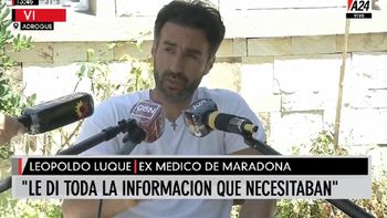 Leopoldo Luque: Hice lo mejor que pude, Diego era un paciente de alta y extendí todo lo que pude la internación