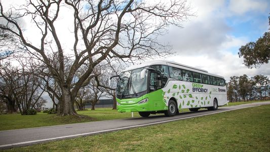 Scania presentó su nuevo Bus Interurbano propulsado a GNC