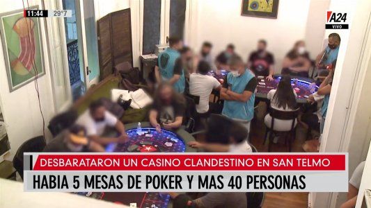 Allanamiento: cayó un casino clandestino en San Telmo