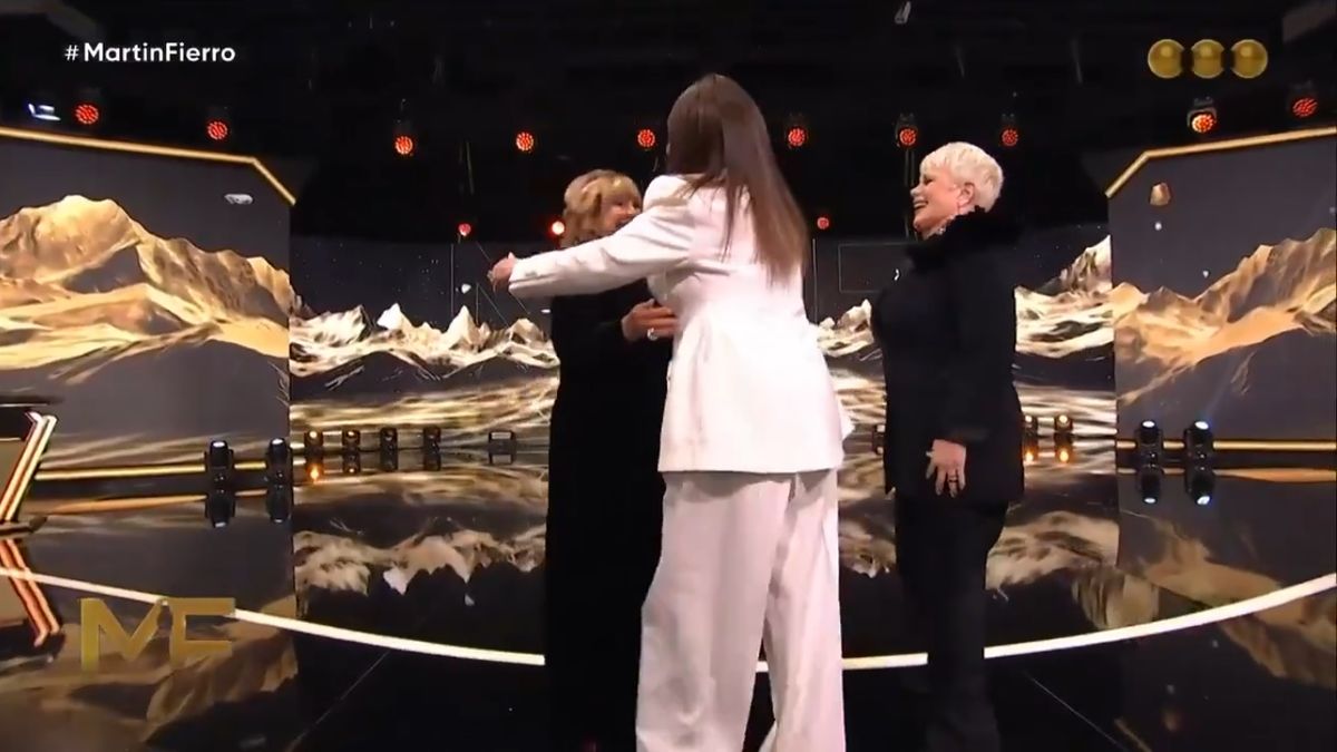 reconciliación Moria Casán y Georgina Barbarossa - captura Telefe