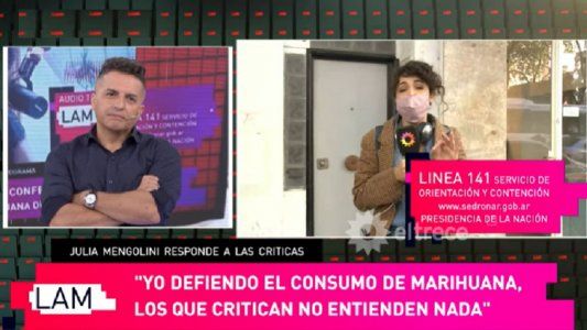 Tenso cruce entre Ángel de Brito y Julia Mengolini