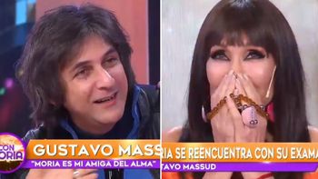 El reencuentro de Moria Casán y Gustavo Massud: contaron qué les pasó durante un acto sexual
