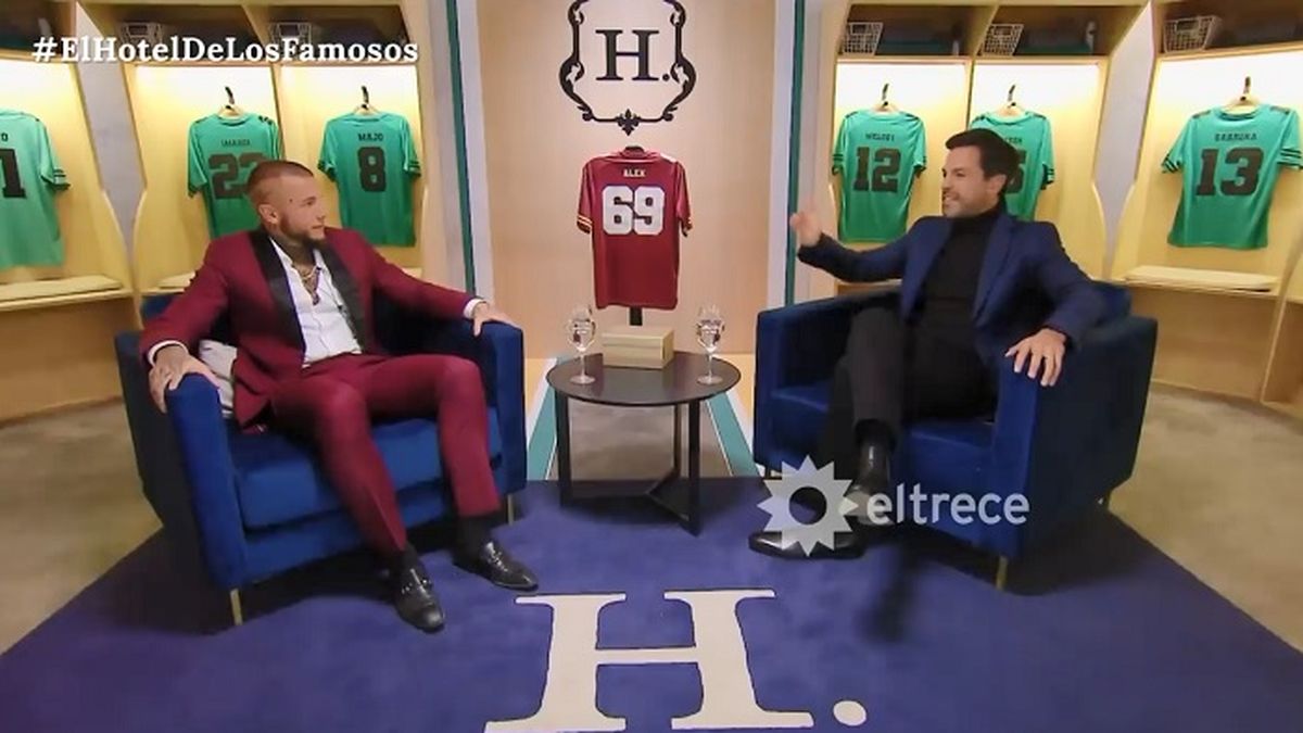 Alex Caniggia sorprendi&oacute; en la charla &iacute;ntima de El hotel de los famosos hablando de su padre, Claudio Caniggia, asegurando que es un crack.&nbsp;