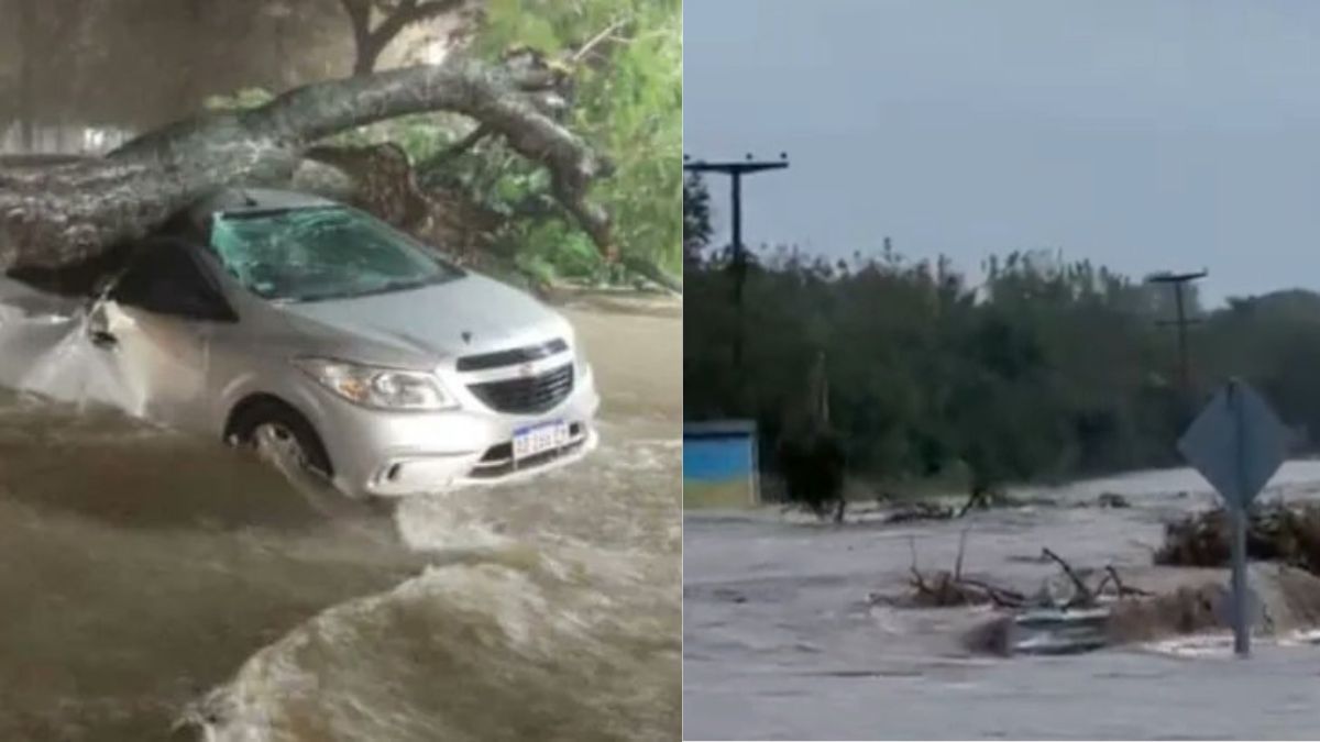 Videos: fuerte temporal en Tucumán dejó ciudades sin clases y rutas cortadas