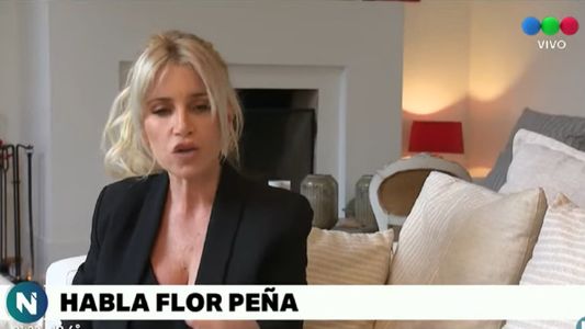 Florencia Peña reapareció en tevé tas su pico de stress