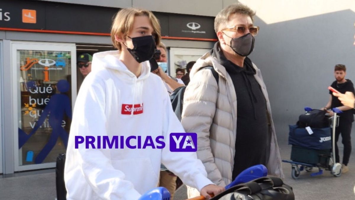 Felipe Fort en su regreso a la Argentina.&nbsp;