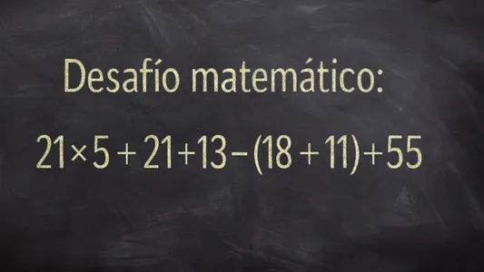 Desafío matemático: ¿en cuánto tiempo lográs resolver la cuenta?