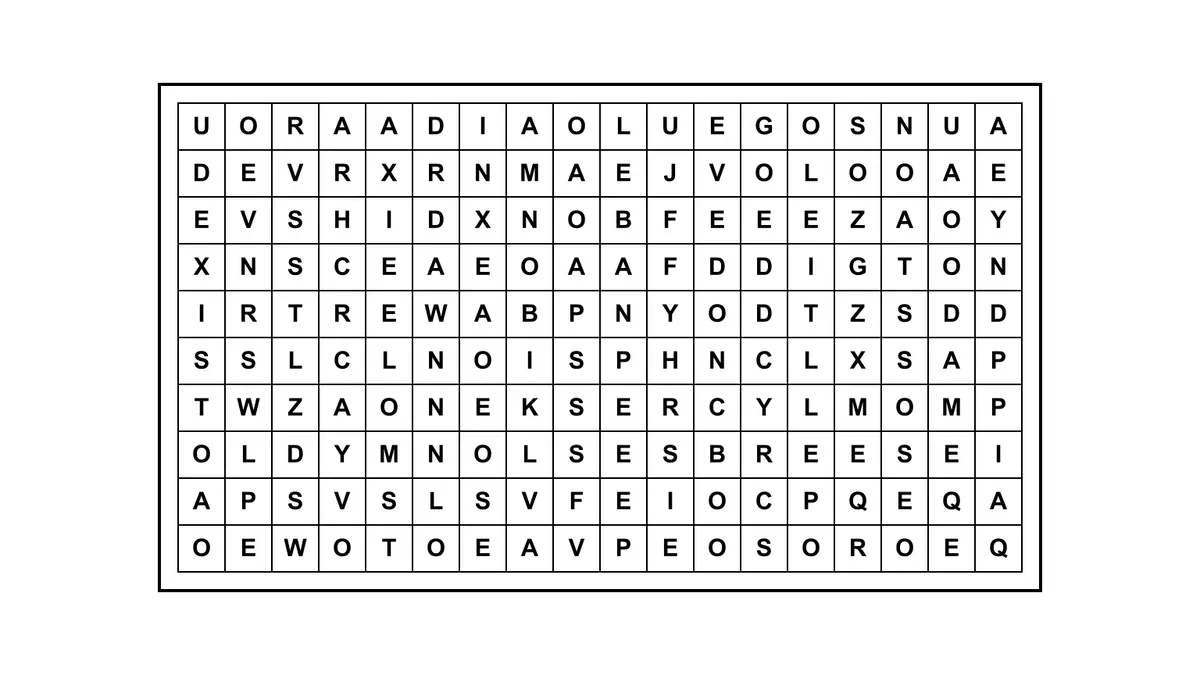 Encontrá la frase escondida en una sopa de letras con una cita célebre oculta