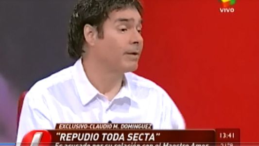 Claudio María Domínguez dio la cara y se defendió en Intrusos