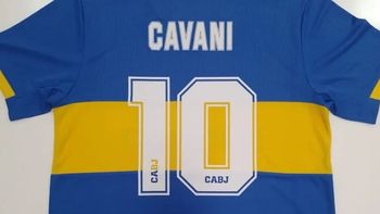 Edinson Cavani usará el dorsal número 10 de Boca. Edinson Cavani usará el dorsal número 10 de Boca.