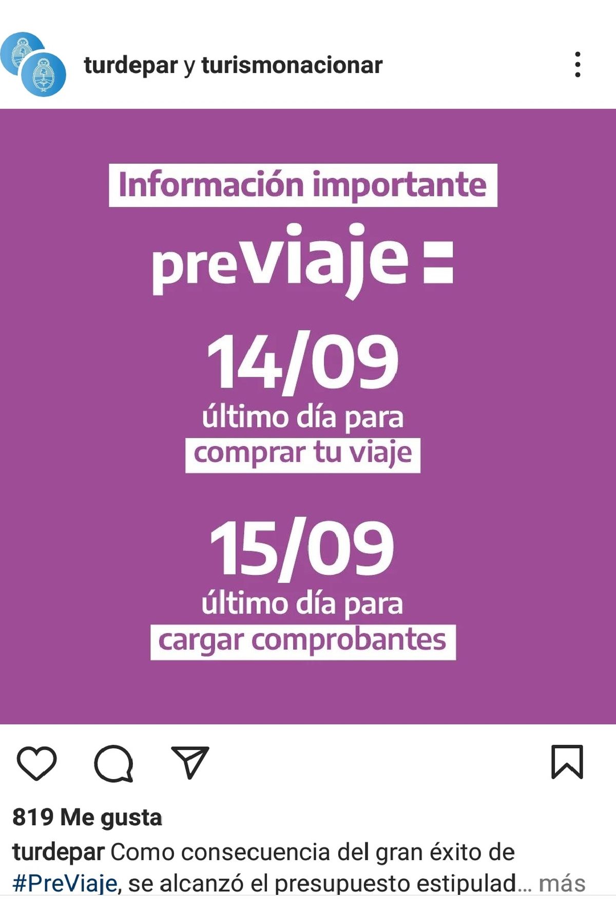 Previaje 3 PAMI Acortaron Plazo Para Comprar Y Cargar Comprobantes ...