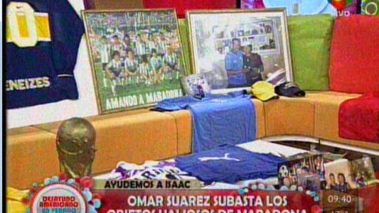 Omar Suárez subasta los regalos de Diego Maradona