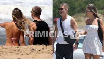 Adrián Suar se mostró como nunca antes junto a Rocío Robles en las playas de Punta del Este: las fotos