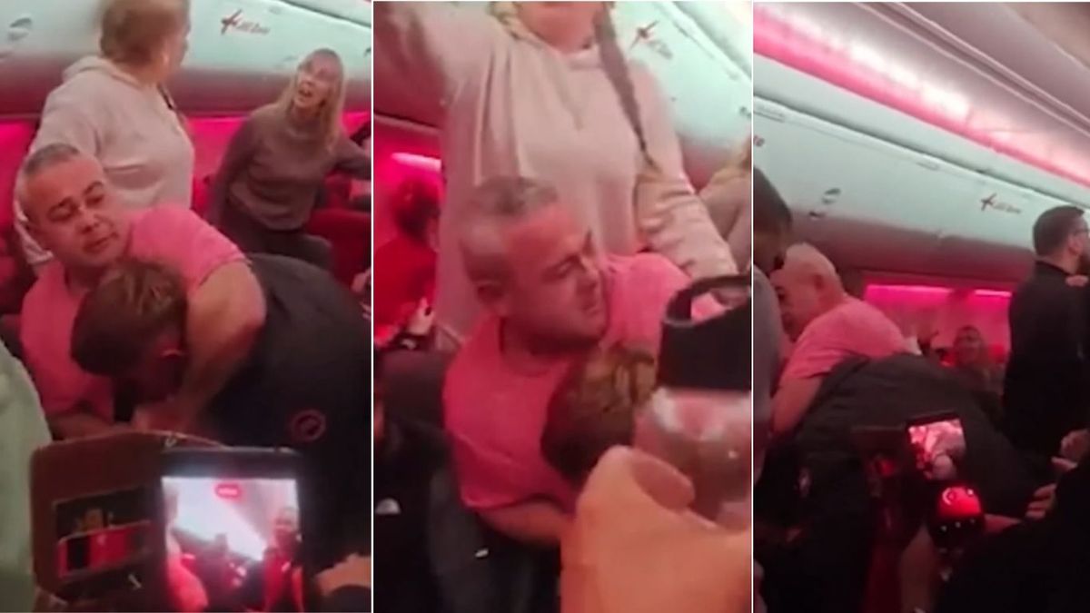 Caos en pleno vuelo: alcohol