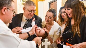 Belén Francese bautizó a su hijo con una madrina de lujo