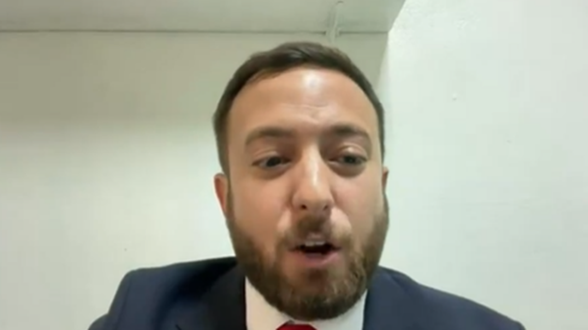 Agustín Laje durante su exposición ante la OEA. (Foto: captura)