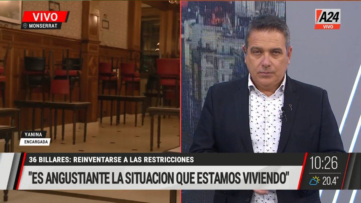 La crisis de los bares notables que viven en estado de alerta para sobrevivir. (Captura de Tv)