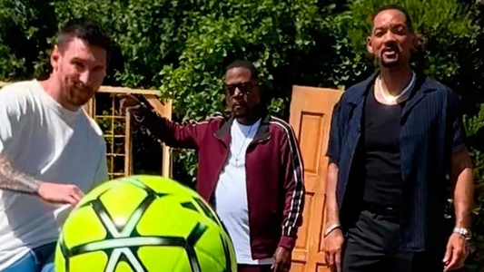 Lionel Messi participó en la promo de Bad Boys y sorprendió a todos al hablar en inglés con Will Smith
