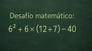Desafío matemático: ¿en cuánto tiempo lo podés resolver?