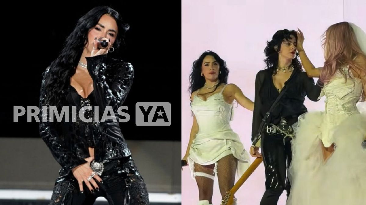 El beso de Lali Espósito, Tini Stoessel y Marilina Bertoldi que encendió el escenario de River