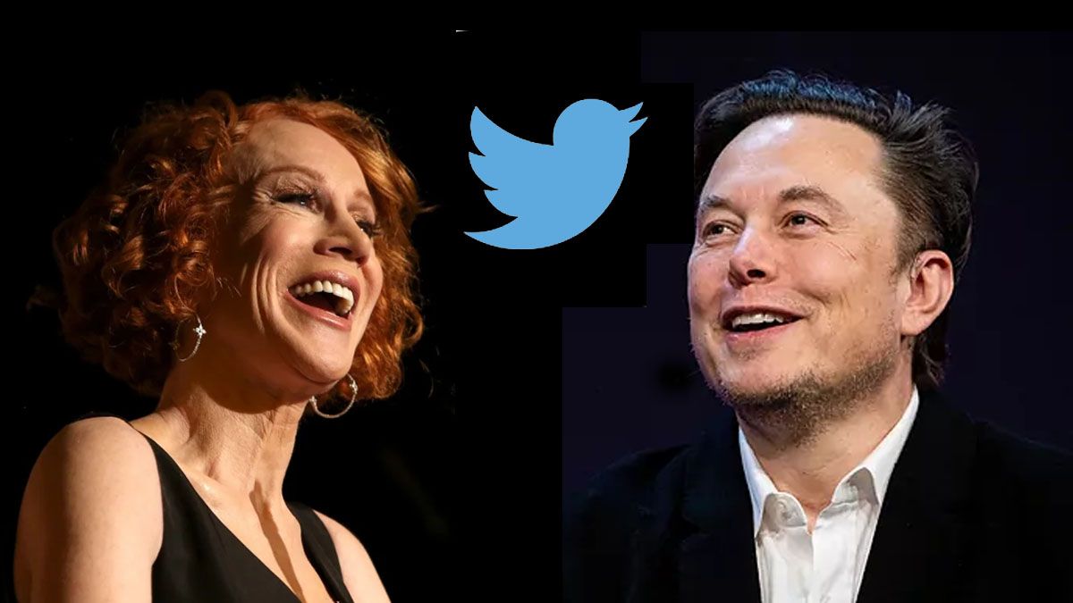 La comediante Kathy Griffin y Elon Musk