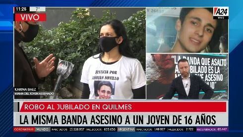 Aseguran que la banda que atacó al jubilado en Quilmes mató a su hijo de 16 años